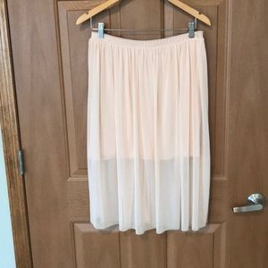 ASOS pink flowing skirt in size US 10